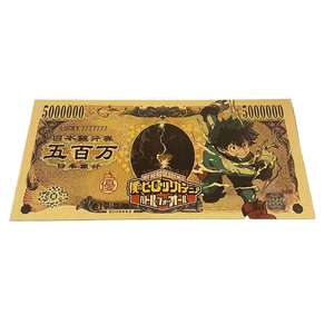Klassische Japanische Anime My Hero Academia Elf Stile Gold-Banknote Plastik-Münze Goldfolie Geschenk-Sammlerstück Gedenkprägung - Product Image 2