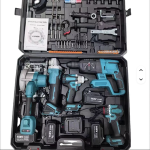 Nhà Máy Bán Hàng Trực Tiếp 5-Trong-1 Không Chổi Than Lithium Pin Thiết Lập Công Cụ Điện Bộ - Product Image 1