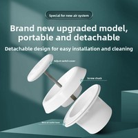 Système d'air frais réglable de plafond d'aération en plastique ABS de conception moderne haut de gamme avec prise d'échappement de sortie d'air pour le salon