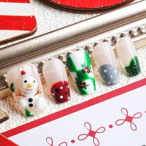 Proveedor de fábrica Venta caliente Manicura Ballet Navidad Acrílico Prensa en las <span class=keywords><strong>uñas</strong></span> Venta al por mayor <span class=keywords><strong>Uñas</strong></span> postizas en <span class=keywords><strong>uñas</strong></span> artificiales - Product Image 2