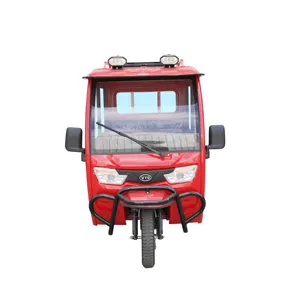 Closed Cabin Electric 3 Wheel Pickup Cars For Cargo Three Wheel Cargo Tricycle Electric Motorcycle Van
