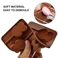Moule à sucettes en silicone jetable de qualité alimentaire, écologique, pour la fabrication de bonbons 3D DIY, chocolat, sucettes, résistant à la chaleur jusqu'à 450F