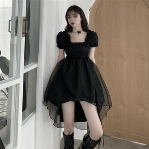 lace dress 2018 korean Korean Style Sweet O Neck Floral White Lace Dress LastWardrobe Singapore