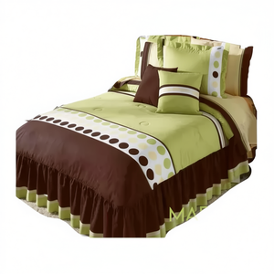 Juego de Edredón Marina, Tamaño King, 7 Piezas, Diseño de Puntos, Algodón, Ropa de Cama Moderna para el Hogar - Product Image 1