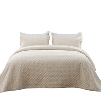 Ensemble de housse de couette King Size 100% coton pour hôtel, 3 pièces, léger, 250TC, anti-boulochage, écologique, couvre-lit