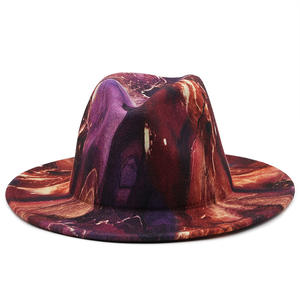 Personnalisé pas cher <span class=keywords><strong>prix</strong></span> impression laine feutre Fedora chapeaux femmes en gros <span class=keywords><strong>2022</strong></span> femme - Product Image 3
