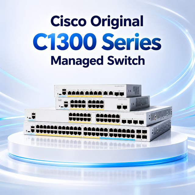 Cisco C1300 8-port GE PoE Ext PS 2x1G Gigabit Ethernet Management Switch C1300-8P-E-2G