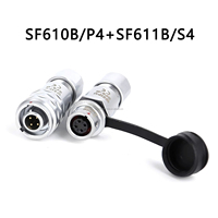 Connecteurs d'aviation WEIPU SF610B/P2 3 4 5 et SF611B/S2 3 4 5, accessoires de prise étanches IP67