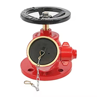 Tête de sprinkler droit globe en laiton 1/2" NPT K5.6, adaptée aux feux A et B, équipement incendie à installation simple