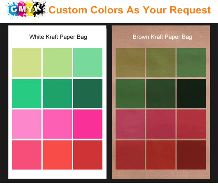 Brown, White or Custom Based on CMYK/Pantone Color