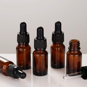 Botella de Vidrio con Gotero para Aceite Esencial Corporal y Capilar, Personalizable, Botella Ámbar para Aceite de Masaje de Barba - Product Image 1