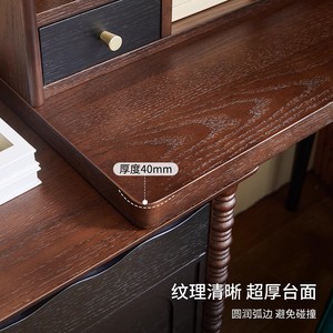 Ruth <b>Dressing</b> <b>Table</b> Solid Wood Makeup Vanity With <b>Storage</b> Bedroom Furniture <b>For</b> Home Use - Product Image 5