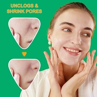 Patchs Hydrogel pour l'Élimination des Points Noirs dans la Zone Triangulaire du Visage, Bandelettes Nettoyantes Profondes pour le Nez, Réductrices de Pores 100x12x120mm