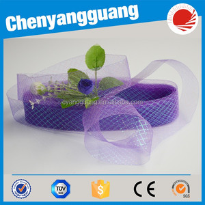 Cyg nhà máy Giá 45mm cứng đồng bằng <span class=keywords><strong>crinoline</strong></span> lông ngựa bện phẳng cứng ngựa tóc lưới cho đám cưới ăn mặc hat may phụ kiện - Product Image 5