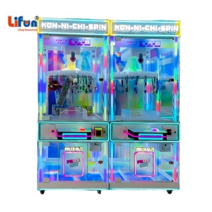 Lifun 60 Clips Lucky Game Machine, machine d'arcade à monnayeur pour la distribution <span class=keywords><strong>de</strong></span> prix et le jeu <span class=keywords><strong>de</strong></span> rédemption <span class=keywords><strong>de</strong></span> cadeaux suspendus, pour centre commercial et salle d'arcade - Product Image 1