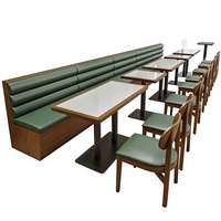 Canapés de restaurant de style occidental, ensembles table-chaise pour salons de thé/café, restaurants de hot pot d'Asie du Sud-Est, design moderne et minimaliste