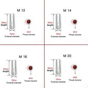 Chất lượng cao thả trong Neo kẽm mạ M6 M8 M10 M12 M14 M16 M20 cho bê tông mở rộng Neo Bolt <span class=keywords><strong>Fastener</strong></span> - Product Image 6