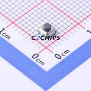 YTS1T0072DBG00 Tactile Switch SMD Switch Single Pole Single Throw Round Button 2.5N Vertical Mount - Product Image 1