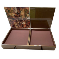 Boîte de rangement de dattes en bois MDF pour peinture piano de luxe personnalisée emballage de vernis à noix boîte en bois à charnière