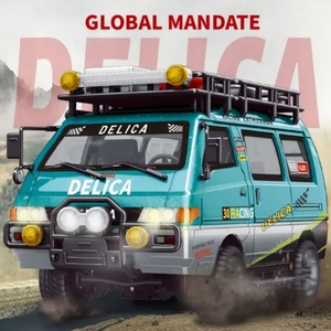 SJY-JXC5813A Modèle de camionnette RC à l'échelle 1:24 avec lumières, 3 canaux, télécommande 2.4G, construction métallique, câble USB inclus - Product Image 2