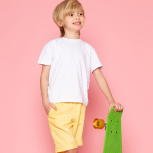 โรงงานผลิตเสื้อยืดเด็กไซส์ใหญ่แบบสั่งทำ ขายส่ง เสื้อทรงหลวม สไตล์แฟชั่น รับทำโลโก้ ขายส่งโดยตรงจากโรงงานสำหรับเด็ก - Product Image 1