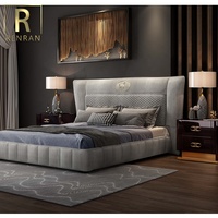 Fourniture de lit en tissu, meuble de maison de luxe, disponible en grande taille, livraison gratuite