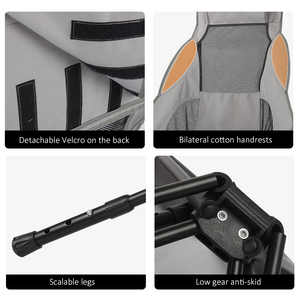 High Quality Outdoor Hiking Portable <strong>Zero</strong> <strong>Gravity</strong> Chair <strong>Folding</strong> Ultralight High Back Camping Beach Chair for Adults - Product Image 3