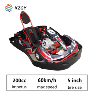 <span class=keywords><strong>Karting</strong></span> de Competición para Adultos, Vehículo de Gasolina de Cuatro Ruedas, Coche de Derrape Individual/Doble, Coches de Choque para Áreas Panorámicas/Campo, 200cc - Product Image 1