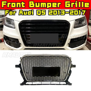 Para Audi Q5 2013-2017, Parrilla Delantera Superior de Panal de Abeja Estilo RS, Rejilla de Parachoques Delantero para Coche, Pieza de Modificación - Product Image 2