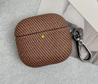 Étui pour écouteurs à motif à carreaux en relief rétro de protection élevée pour Airpods 6 couleurs Style accessoire antichoc
