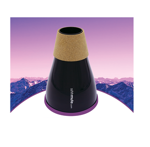 Silenciador de práctica sshhmute para trompa francesa [Grande] (Púrpura) - Product Image 1