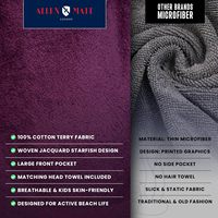 Ponchos de bain personnalisés BKD en tricot 100% coton éponge pour enfants, poncho de surf à capuche unisexe, 6-13 ans, absorption rapide, portable
