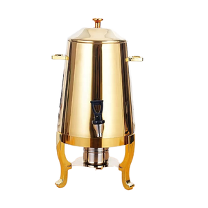Carafe à café et distributeur de jus en acier inoxydable de qualité <span class=keywords><strong>alimentaire</strong></span> 13L, réfrigération à froid/chaud, design portable <span class=keywords><strong>pour</strong></span> les fêtes, 220V - Product Image 1
