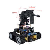 Kit de Coche Robot de Combate con Cámara y Orugas, Juguete Inteligente Educativo para Aprender a Programar, Conjunto Programable DIY para Arduino