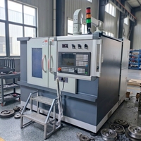 Mesin Pengerasan Induksi CNC Spindel Tunggal 100KW dengan Motor Servo untuk Perlakuan Panas Permukaan Roda Kereta Api Diameter 1500mm