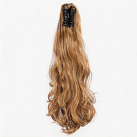 Emballage personnalisé direct usine, fibre protéinée, boucles françaises, alternative en fibre protéinée résistante à la chaleur, extension de cheveux sans lacet