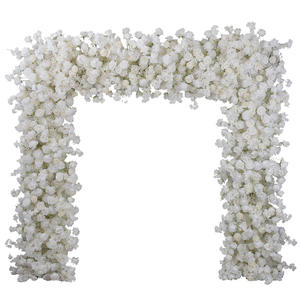 Quadrato bianco <span class=keywords><strong>rosa</strong></span> arco fiori fiori fiori fila matrimonio sfondo cornice arco floreale <span class=keywords><strong>rosa</strong></span> decorazione decorazione matrimonio sfondo - Product Image 6