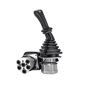 Conjunto de Joystick para Excavadora HongWang OEM E330B/E336D, Control Hidráulico Izquierdo y Derecho, Plateado, para 330B/336D - Product Image 1