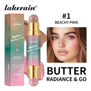 Lakerain Contour Blush Double Tête Multi-usages Effet Beurre Éclatant – Stick de Maquillage Hydratant pour Contour, Lèvres, Yeux et Joues - Product Image 5