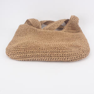 Sac en paille naturelle tissé à la main pour femmes, grande capacité, style bohème, sac fourre-tout à bandoulière avec longues poignées réglables - Product Image 4