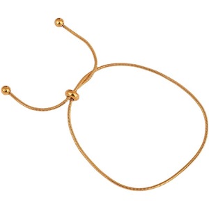 Tobillera de Cadena de Serpiente Ajustable de Acero Inoxidable con Revestimiento PVD para Mujer |   Impermeable, Hipoalergénico y Resistente a la Decoloración - Product Image 5
