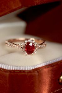 Proveedor Xinfly, Nueva Tendencia, Joyería de Rubí de Alta Calidad, Anillo de Oro Fino de 18K con Diamantes Reales para Mujer - Product Image 4