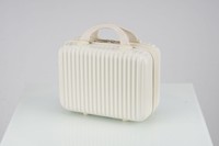 Sac cosmétique léger et élégant de 14 pouces, imperméable, avec fermeture à code, petite valise portable avec fermeture à glissière