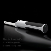 Xyj couteaux de cuisine ménagers sans fil, Rechargeable, lames en acier inoxydable, couteau à pain électrique, tranchage de la dinde