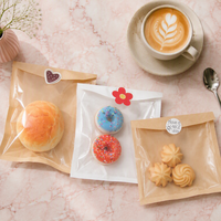 Sacs à pain faits sur commande d'emballage alimentaire en plastique transparent de boulangerie pour des biscuits et des pâtisseries