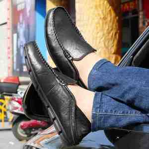 <span class=keywords><strong>Mocassini</strong></span> da <span class=keywords><strong>Uomo</strong></span> Comodi e Traspiranti in <span class=keywords><strong>Pelle</strong></span>, Nuovi, Antiscivolo, Morbidi, Taglie Grandi - Product Image 3