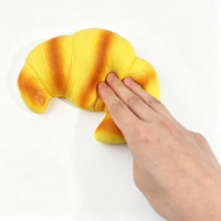 Jouet en peluche en forme de corne de cerf en PU, à récupération lente, accessoire de cuisine, cadeau pour enfants