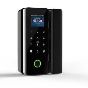 Smart Lock in vetro a prezzo più economico per porta serratura biometrica per impronte digitali in vetro serratura per porta di accesso con telecomando in legno