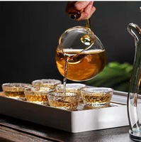 Service à thé en verre automatique 2022, ensemble pour la maison, salon, infuseur à thé paresseux, accessoires, ensemble de tasses à thé Kung Fu, théière à aspiration magnétique