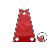 Couvercle de tige de guitare Triangle 3 plis 42.5x30MM, plaque de tige de treillis 3 trous multicolore disponible